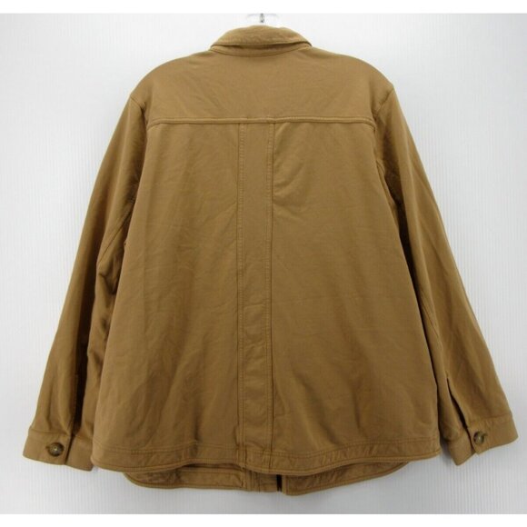 J Jill Jacket Large Shirt Button Up Shacket Stretch Pockets Collared - Picture 6 of 10